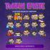 draw chibi twitch emotes, animated and sub badges for stream