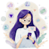 create watercolor illustration, watercolor stickers, watercolor icons, clip art