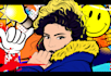 create a unique pop art and street graffiti style modern artwork