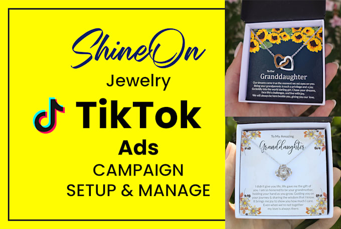 TikTok ads for jewelry brands showcasing products in a creative way