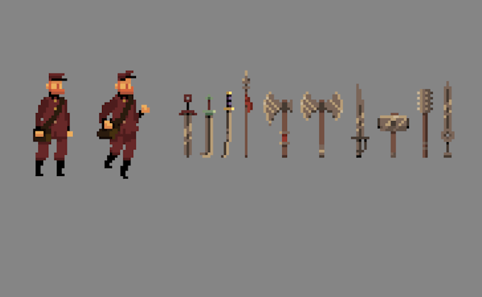 create animated 8 bit pixel art characters and scenes by arnaugallen fiverr
