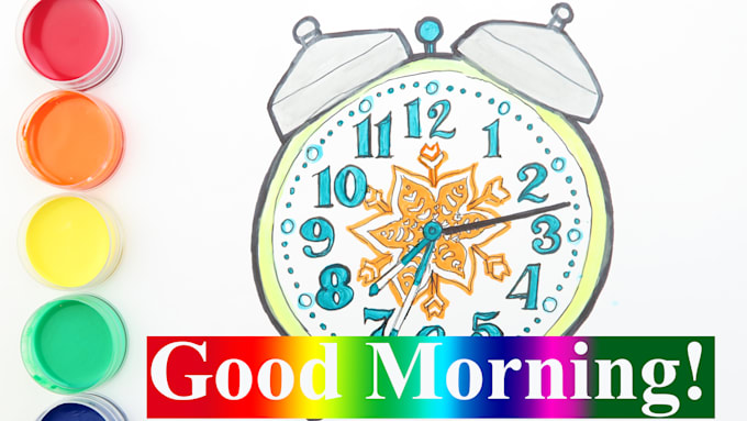 photo Good Morning Drawing For Kids make a handmade drawing coloring pages videos for kids