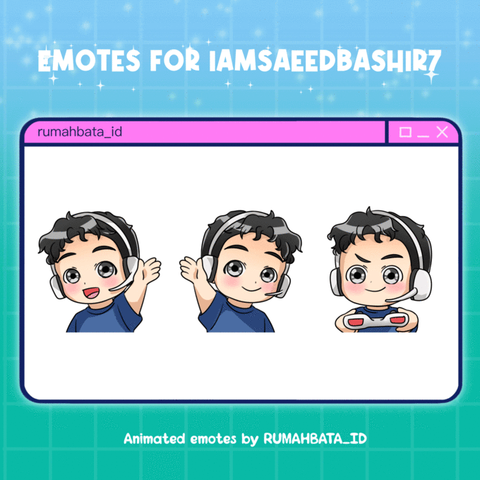 Create Chibi Animated Emotes Gif Bit Cheer For Twitch By Rumahbata Id Fiverr