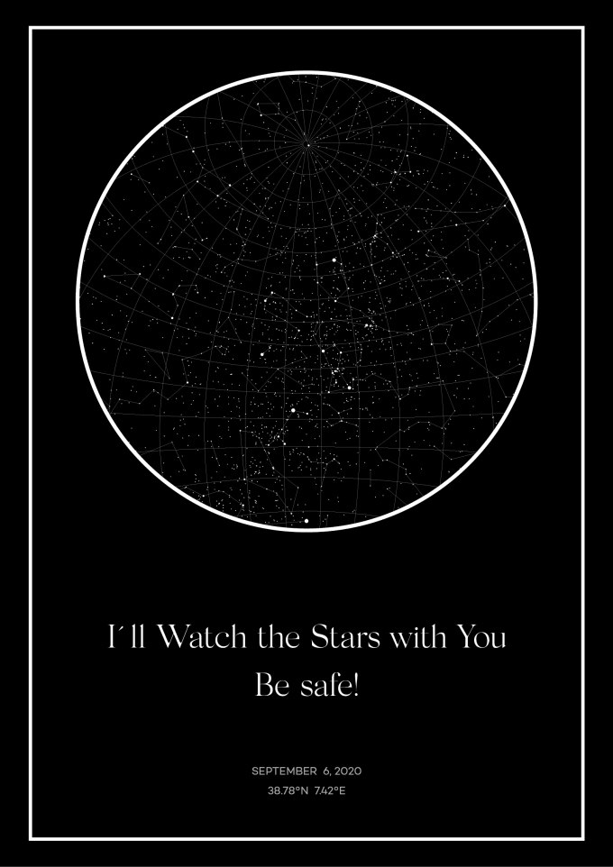 The Sky On A Specific Date Design Personalized Night Sky Star Map Of Your Special Date By Imgkraft |  Fiverr