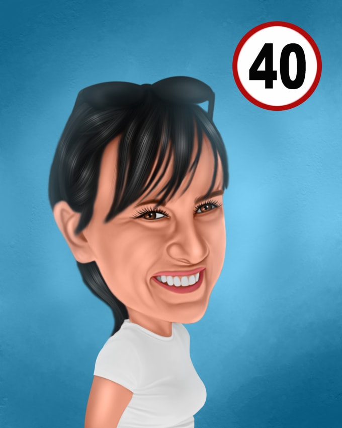 Make a caricature online from a photo by Agusmaryanto | Fiverr