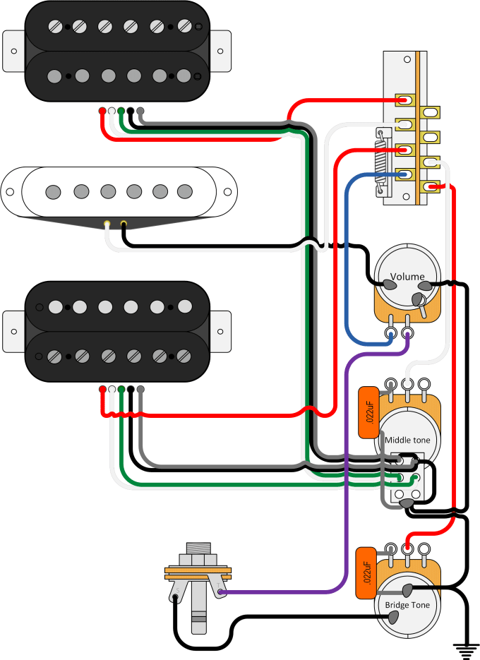 Design Custom Guitar Wiring Diagram By
