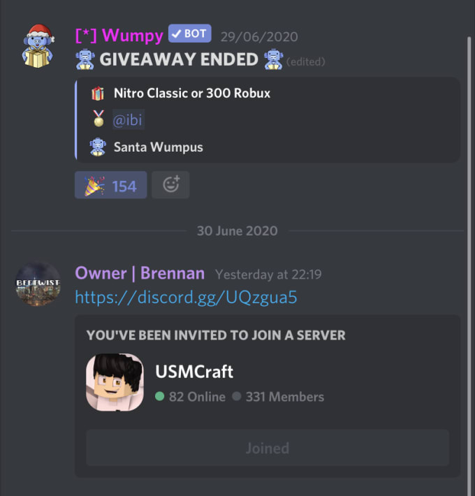 Advertise Your Discord Server In My 4800 Member Discord By Bogthebad - free robux discord server