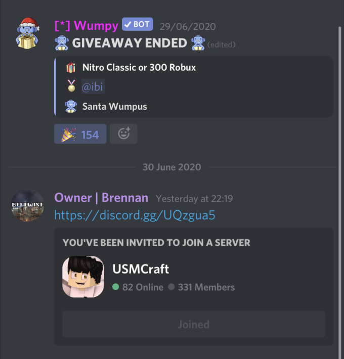 Advertise Your Discord Server In My 4800 Member Discord By Bogthebad - robux giveaway discord servers