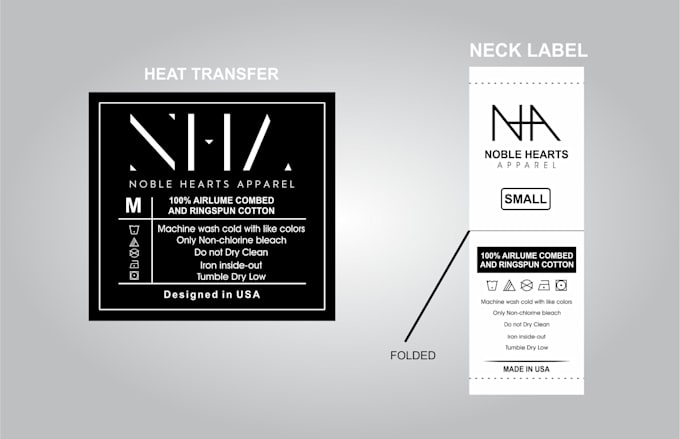 Design Clothing Labels Tags Care Instructions Label Design By