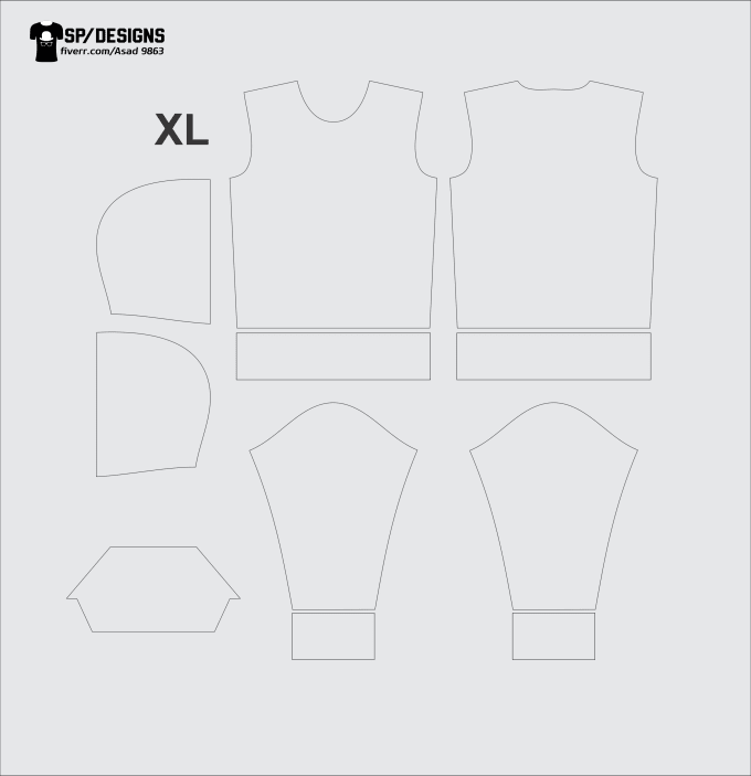 Design Jersey Pattern Or Template For Sewing Or Sublimation By Asad9863