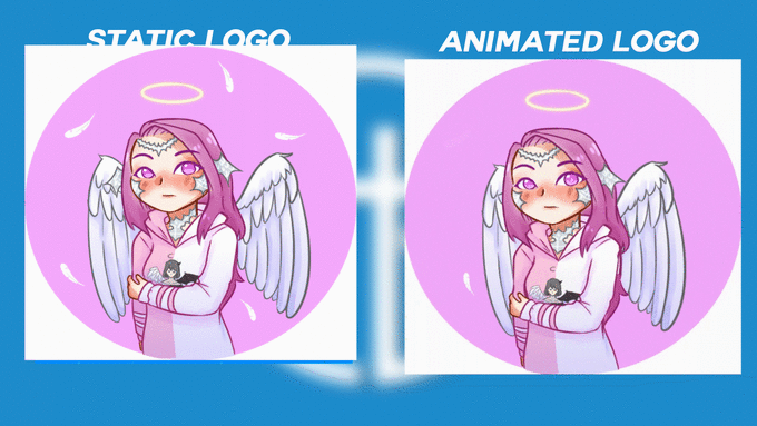 Create logo animation discord profile gif, twitch, website by Cnrmotion