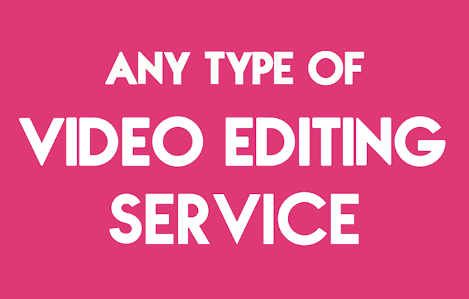 do any video editing work faster
