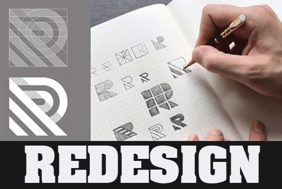 modify redraw redo revamp remake or your logo