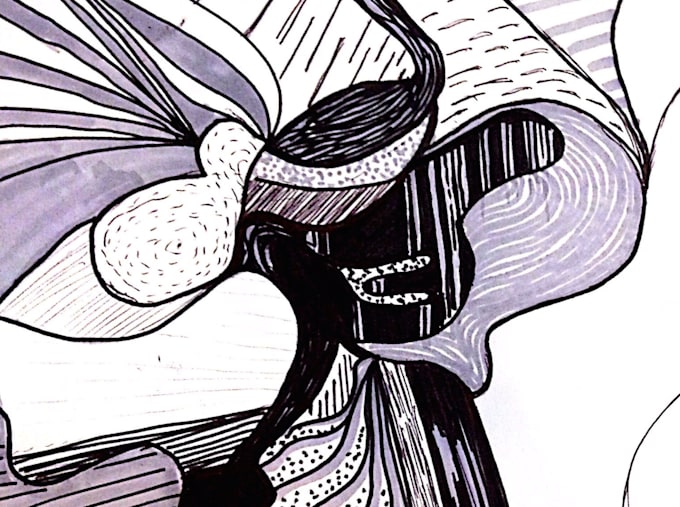 Draw Abstract Things With Differents Possible Techniques By Marie L