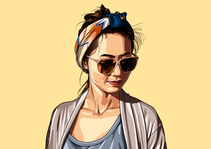 draw your portrait in my cartoon style