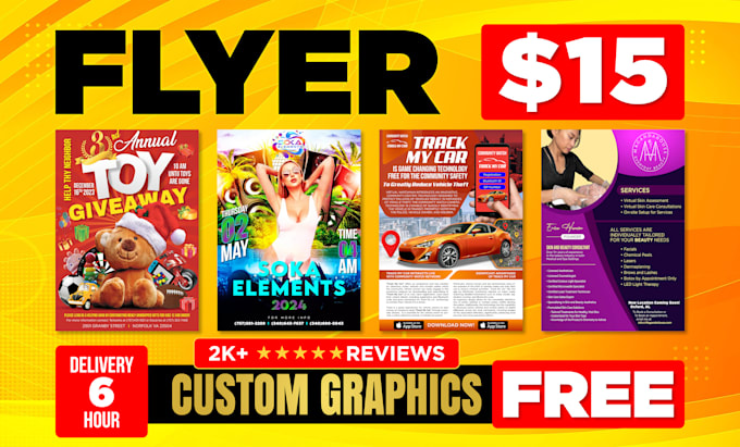 create eye catching modern flyers for your business or event