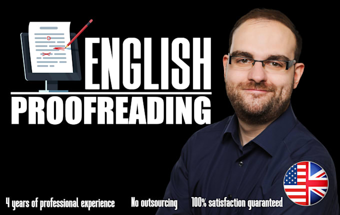 proofread any english text