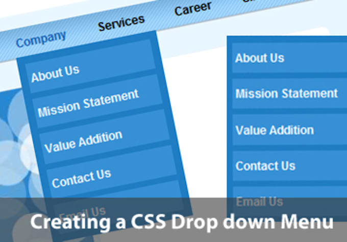 Create a beautiful css menu by Prodesign_in | Fiverr