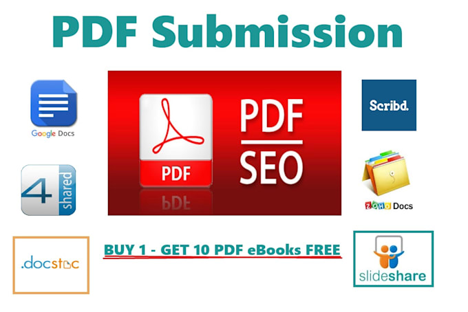 Submit 10 pdf submission on document sharing sites by Medalma | Fiverr