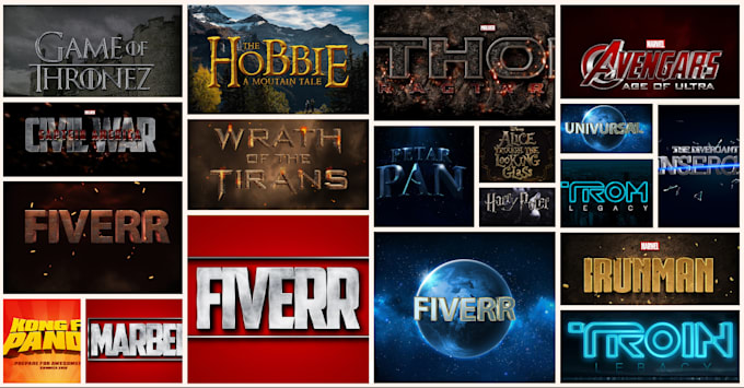 covert your text into a cinematic movie style title 2d jpg png