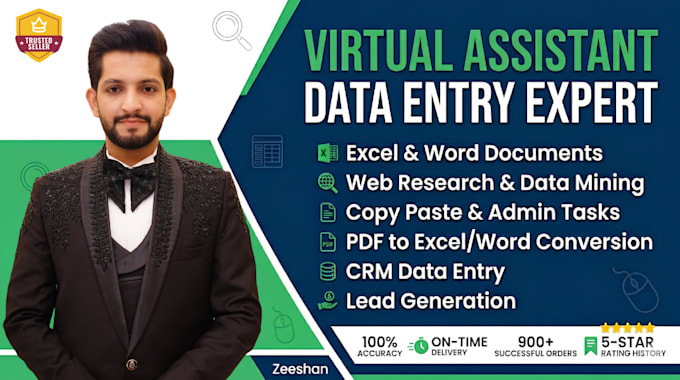 do data entry, copy paste, web research, and typing work