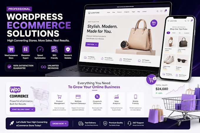 build a responsive wordpress website with elementor pro