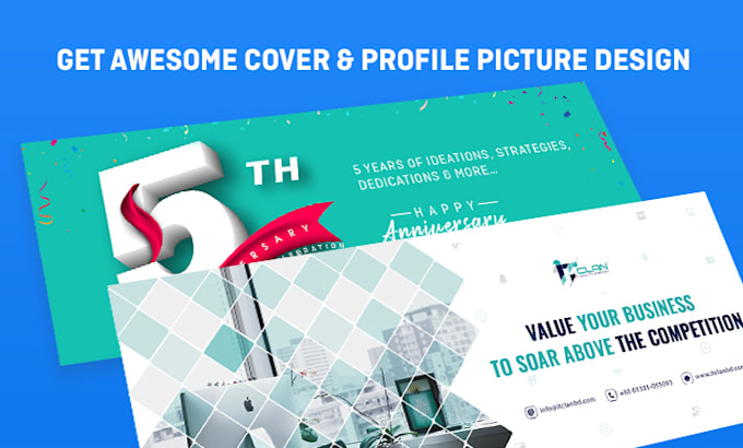 design cover photo or banner for social channels
