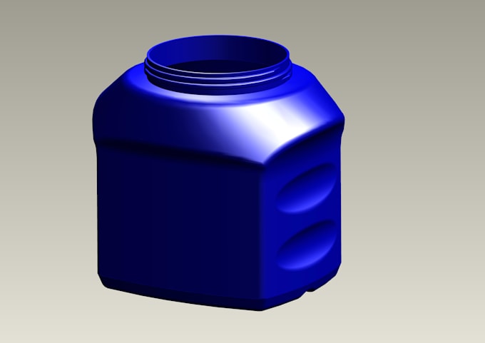 design cad model for blow molding