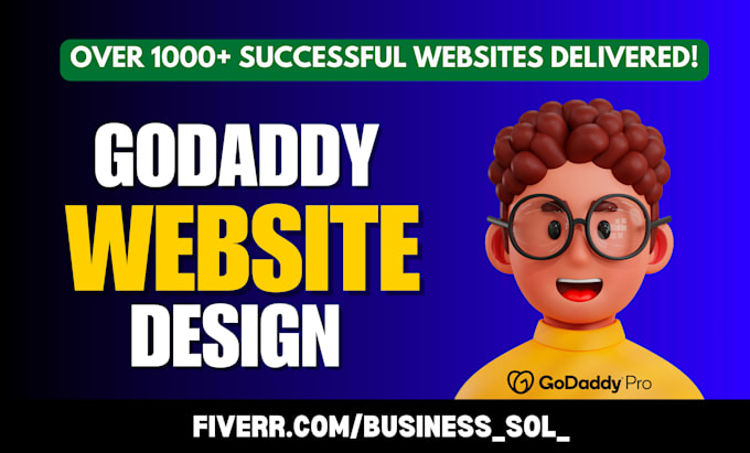 create professional godaddy website design or redesign godaddy business website