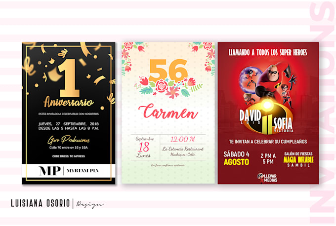 design invites for your party or event