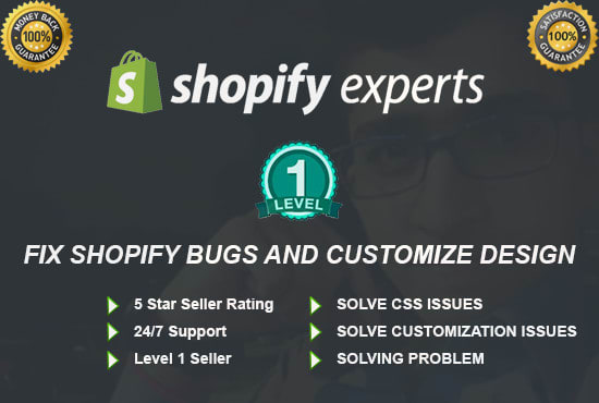fix shopify bugs and customize shopify store