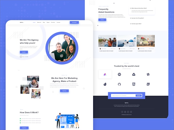 design a responsive website in HTML and CSS