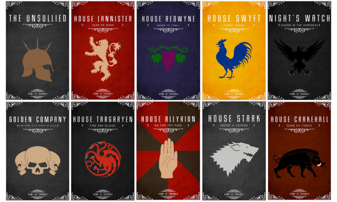 Game of Thrones Sword Logo Facebook Covers
