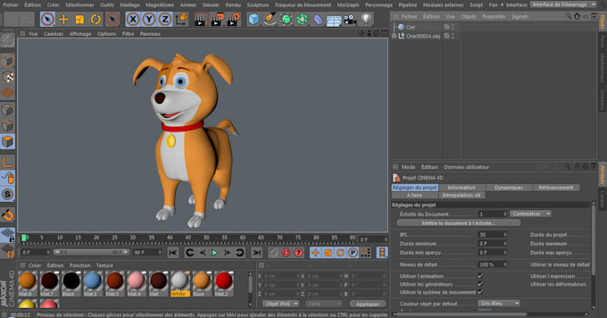 design your 3d model and motion