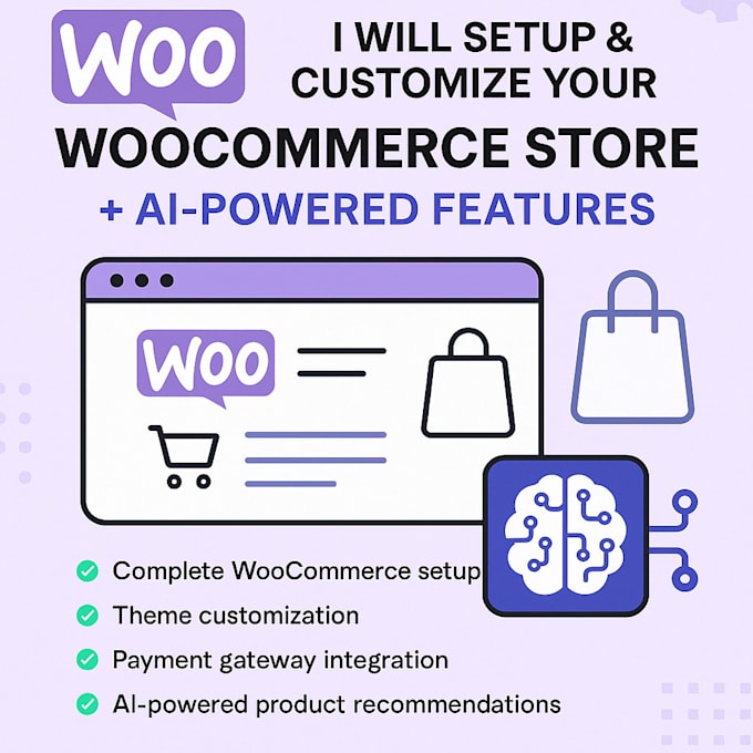 build woocommerce store with smart ai search and custom design