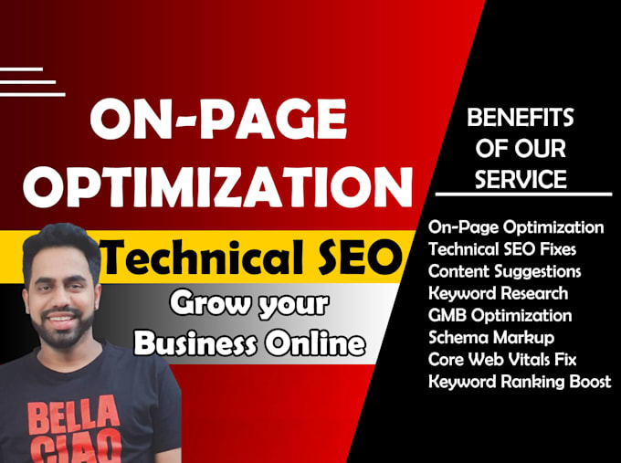 optimize your website onpage and technical SEO to rank on google first page