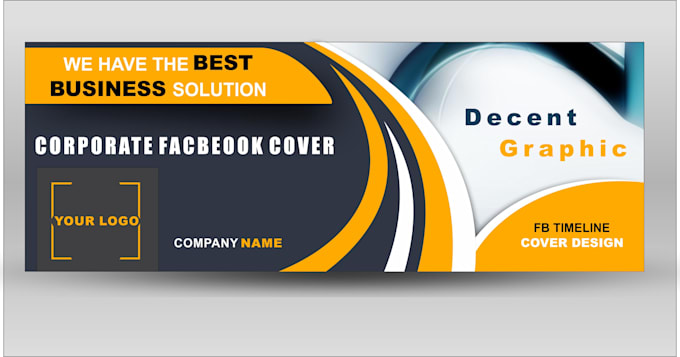creat uniqe and modern facebook cover within 24 hours