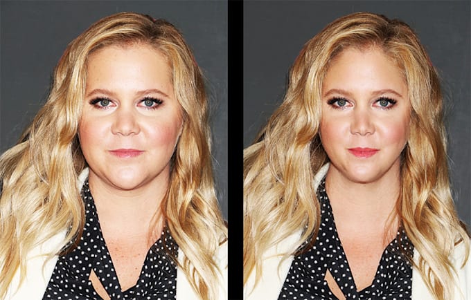 face reshape and beautify with photoshop