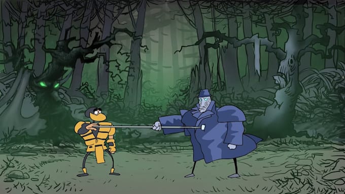 create a unique cartoon animation