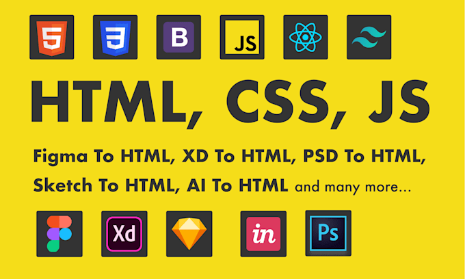 convert figma to HTML CSS tailwind javascript