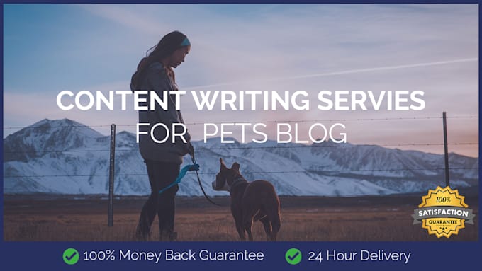 research and write top notch dogs, cats and all pets SEO blogs and articles