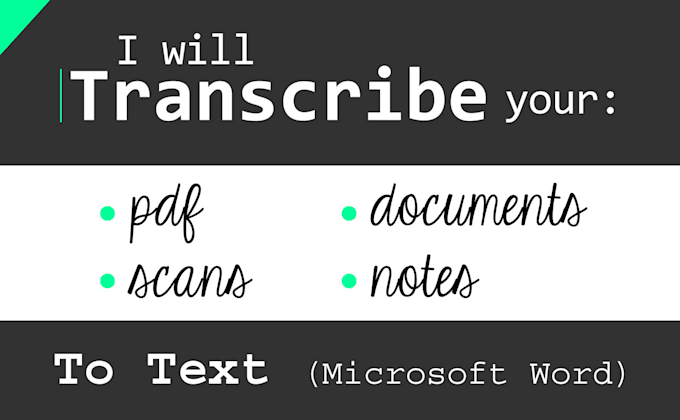 do a flawless transcription of your notes