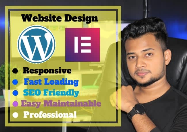 clone or do wordpress website design using elementor pro