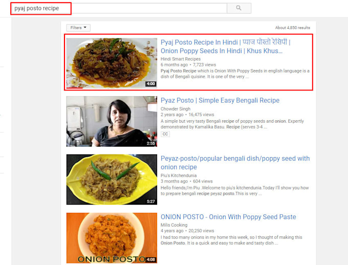 do youtube on page SEO to get rank