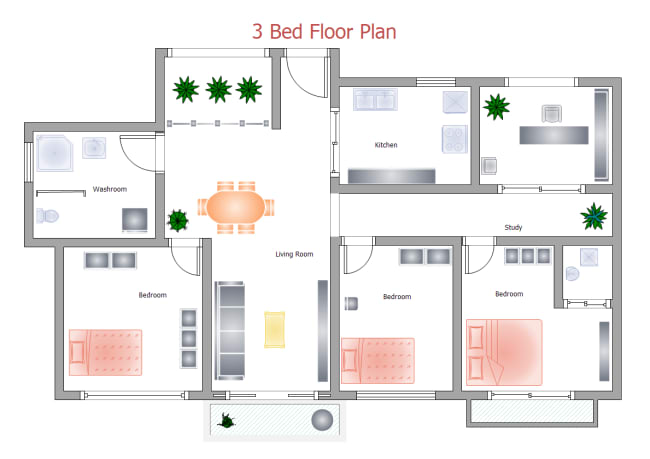 Create photorealistic 2d floor plan by Jnancypersons | Fiverr