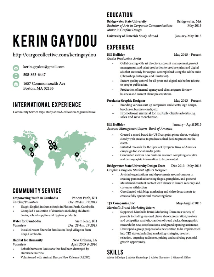 Provide Resume And Cover Letter Design By Keringaydou