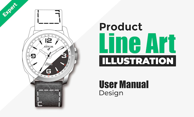 design product line art or manual product instructions