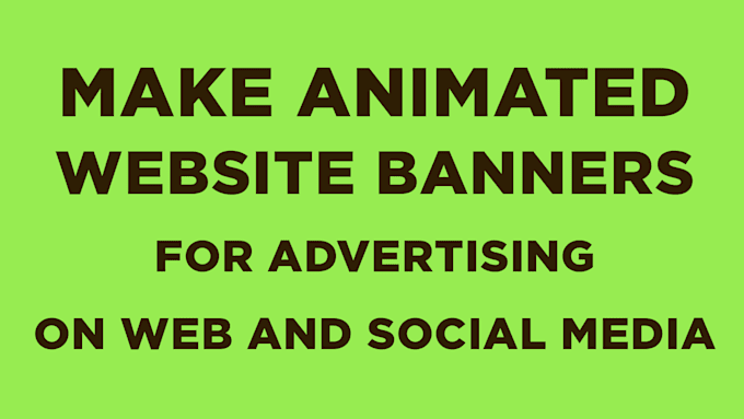 create animated icons for your website and promotions