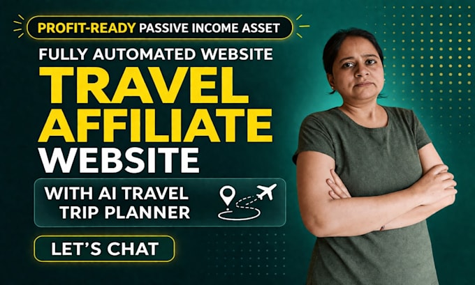 create travel affiliate website for passive income