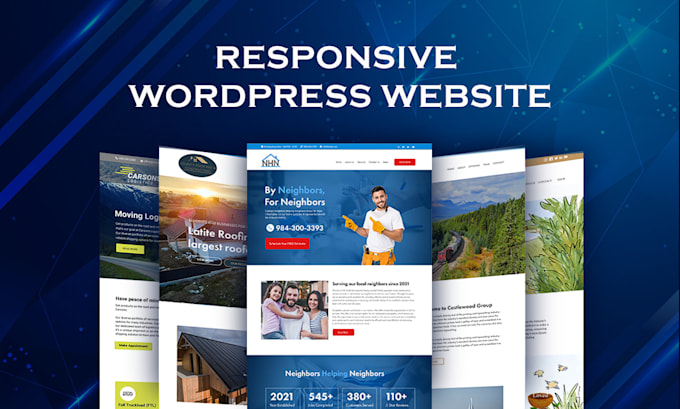 design responsive professional wordpress website development